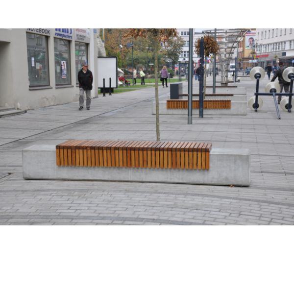 Ławka z betonu archit. 300×40 wys. 40 kod: 460B