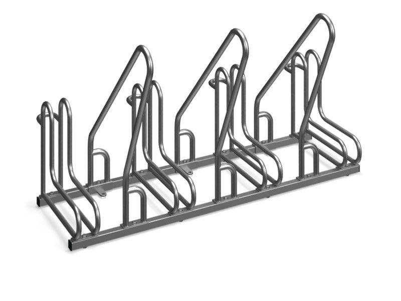 Stojak na rowery RAD-4 z barierką inox