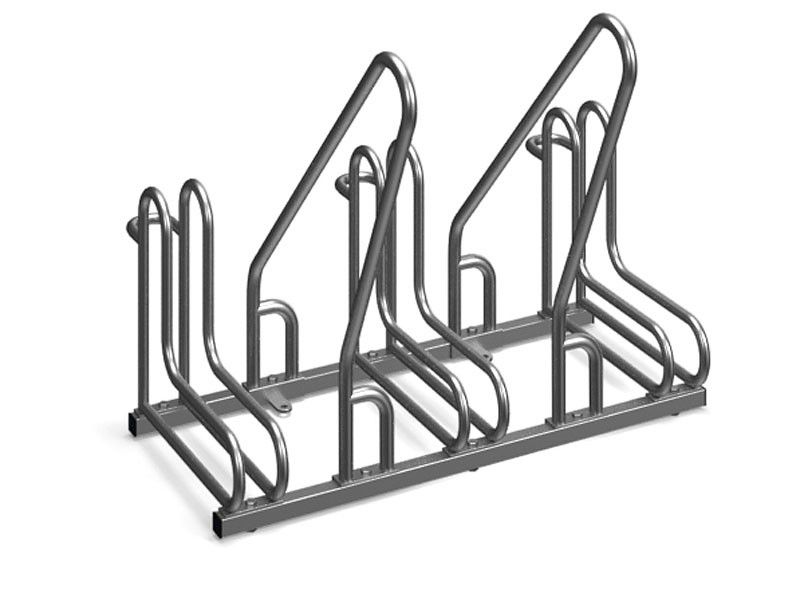 Stojak na rowery RAD-3 z barierką inox
