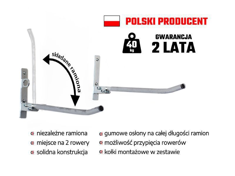 Wieszak DUO-50 na dwa rowery