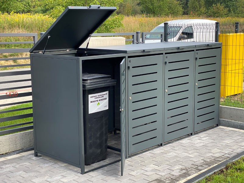 Zabudowa do pojemników na odpadki III 4x120l
