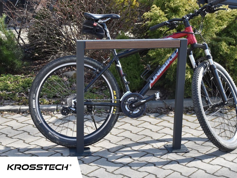 Stojak rowerowy U-29 z listwą chroniącą ramę roweru - outlet
