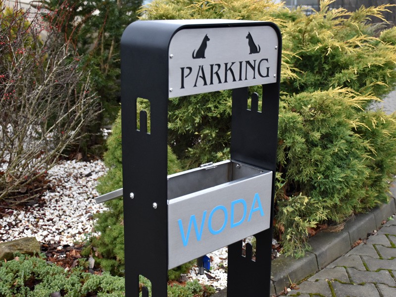 Parking dla psów z poidełkiem i dozownikiem wody - outlet