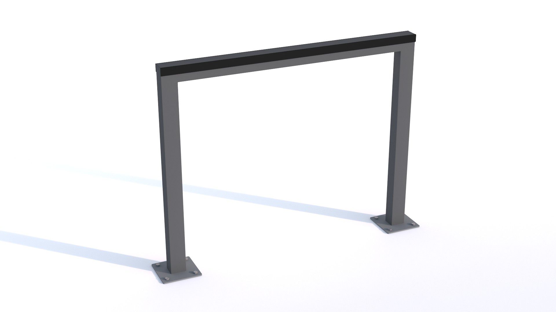 Stojak rowerowy UG-2 z elem. gumowymi RAL 7021 - OUTLET